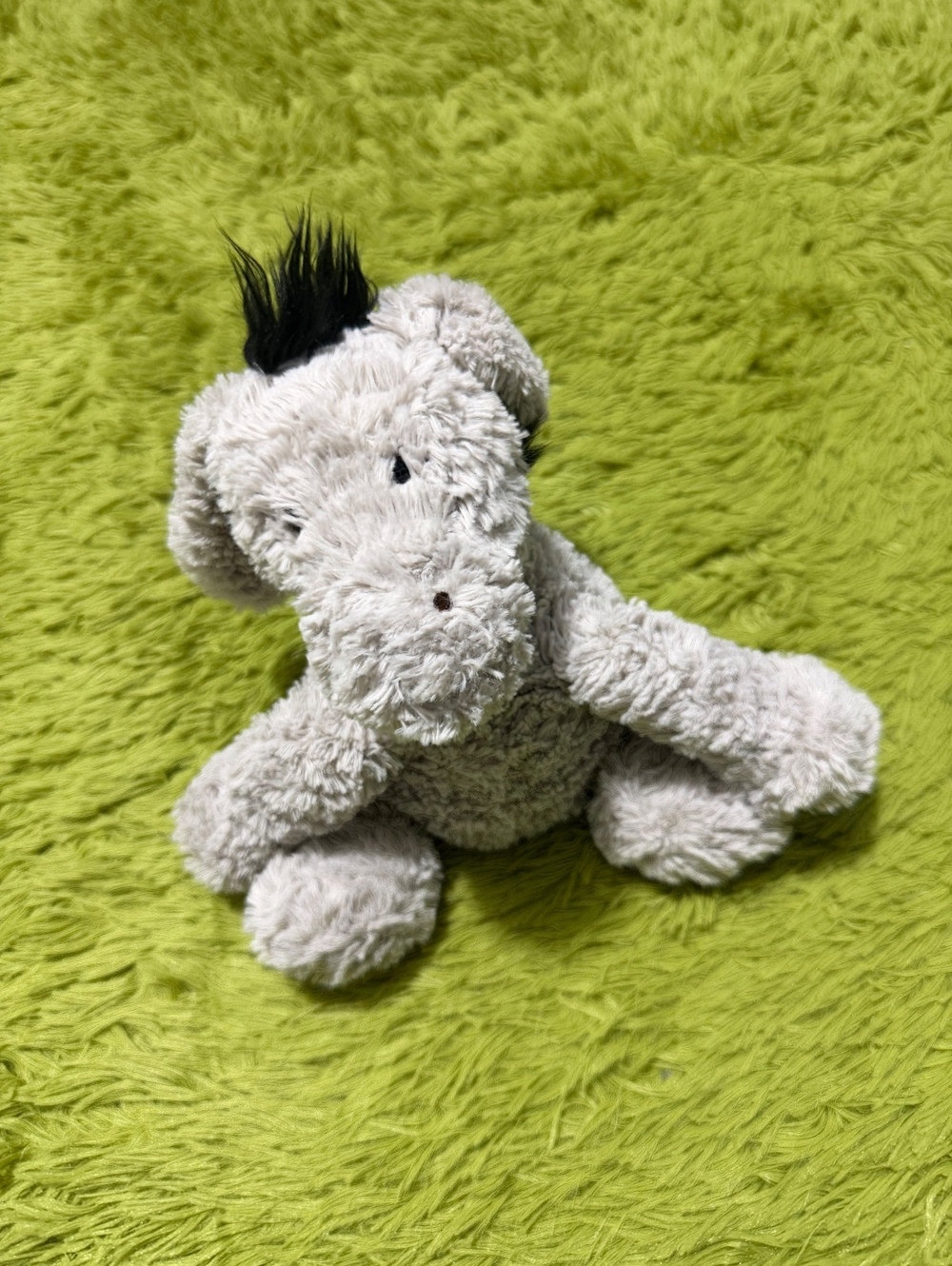 Jellycat - Fuddlewuddle Donkey - Medium Plush Soft Toy 10" OG Light Grey